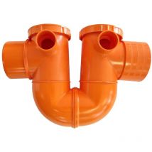 Sifone ad 'u' con sfiato in pvc : Diametro - 110