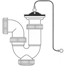 1" 1/2" telefono curva di stretching con catena e cappuccio