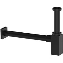 Sifone d'arredo quadro Misura: 1' 1/4 Nero Opaco