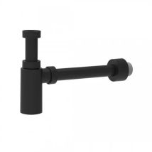 Sifone Decorativo Per Lavabo, Nero Opaco, G 1 1/4"x32