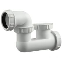 Sifone incernierato in pvc con tappo d'ispezione - 0203008