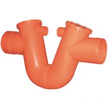 First - sifone monolitico pvc dm 160 arancio