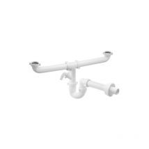 Sifone per lavello magnum 2 vie autopulente con attacco lavatrice 1' 1/2 Bonomini