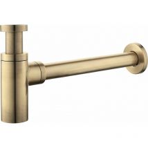 Piralla Rubinetteria - Sifone modello tondo versione standard 1'1/4 colore bronzo antico Damast 18220 Bronzo