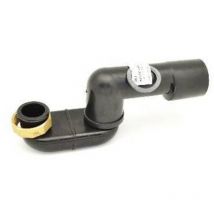 Sifone vasca snodo tipo basso In. 1'1/4 - Out. 50/40 olive