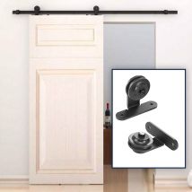 200cm Porte coulissante sur rail, Rail de porte coulissante, Rail porte coulissante placard, Rail pour porte coulissante - Sifree