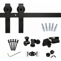 Sifree - 2M Rail Porte Coulissante Suspendu - Système de Voie Roue de Poulie Tringle