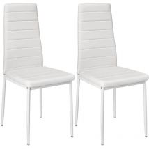 SiFree Chaise Salle à Manger ,blanc , Lot de 2 , Chaise de Cuisine , Chaise de Bar, Chaise de Table à Manger.