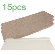 Sifree - Lot de 15 Tapis d'escalier Marchette Escalier 65x25 cm Marron