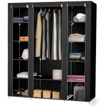 Penderie à 12 Compartiments en Tissu - Armoire penderie - Armoire de rangement - Sifree