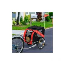 Sifree - Remorque de vélo pour chiens Rouge et noir---ETO