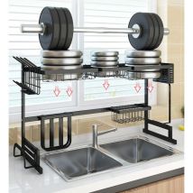 Supports de Cuisine Égouttoir à Vaisselle, support pour ustensiles en acier inoxydable, Organisateur idéal pour Les Fruits, légumes, Assiette, 85 32