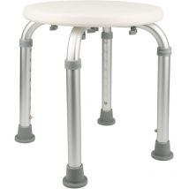 Sifree - Tabouret de Douche Rond 323236-54cm Réglable en hauteur aluminium