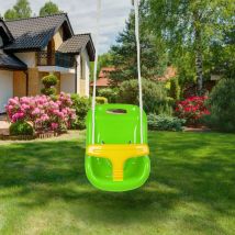 Skecten - Siège Assise Balançoire Bébé Confort Plastique Ceinture Sécurité Vert