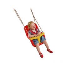 KBT - Siege bébé de luxe pour balançoire rouge et jaune