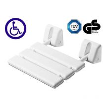 Itar - Siège de douche repliable - Décor : Epoxy blanc