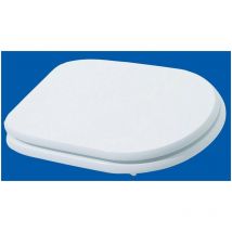 Savinidue - Siège de toilette de salle de bain mod.sintesi en bois laqué blanc siège cm.35x46,5 - Salon