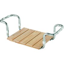 Siège de douche – Bois Larice – Dimensions 31x38cm, Largeur réglable 72-87cm, Certifié TUV – CR SMART