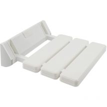 Metaform - Siège pliable mural pour douche baignore an aluminium verni blanc aide sanitaire mod. Safe