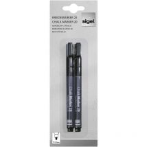 BA177 BA177 Marqueur craie noir 1 mm, 2 mm - Sigel