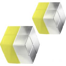 Neodym Magnet C10 'Extra-Strong' (b x h x t) 20 x 10 x 20 mm Würfel Silber 2 St. BA704 - Sigel