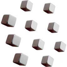 Neodym Magnet C5 'Strong' (b x h x t) 10 x 10 x 10 mm Würfel Silber 10 St. BA193 - Sigel