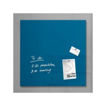 SI-GL252 Tableau magnétique en verre Artverum 480x480x15mm Bleu pétrole - Sigel