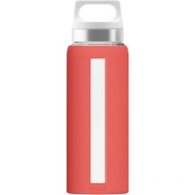 SIGG DREAM Scarlett 0,65L Trinkflasche Glas mit Deckel, BPA-frei Rot 8648.80