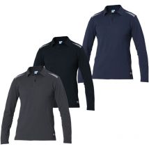 Task 2 23MA0550 Langarm-Poloshirt - xs - Grigio Scuro - Siggi