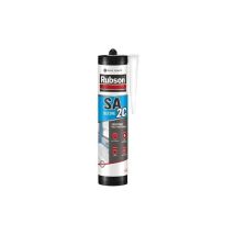 Sigillante sanitario siliconico acetico grigio scuro Rubson cartuccia da 280 ml Rubson