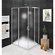 Gelco - sigma simply Écran rectangulaire 1000x800 mm, variante l/r, coin, Brick glas