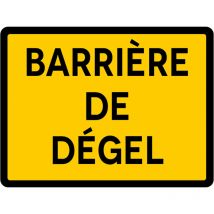 Signalisation de Travaux Temporaires Panneaux de Travaux Temporaires. Danger Chantier Temporaire - Barrière de dégel - Panneau classique