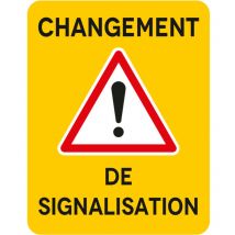 Signalisation de Travaux Temporaires Panneaux de Travaux Temporaires. Danger Chantier Temporaire - Changement de signalisation - Panneau classique