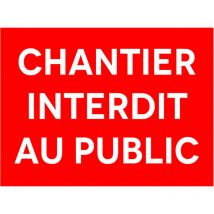 Signalisation de Travaux Temporaires Panneaux de Travaux Temporaires. Danger Chantier Temporaire - Chantier interdit au public - Panneau