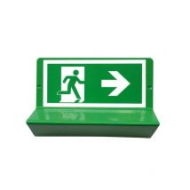 Signalisation en braille "évacuation à droite"