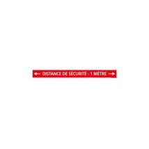 Signalisation sol coronavirus . lot de 4 signalisation au sol . distance de securite. 1 m . - 1 m