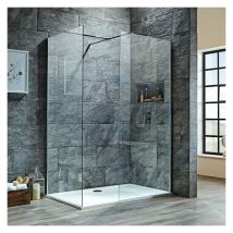 8mm Walk-In Shower Enclosure 1400mm x 760mm (900mm+760mm Clear Glass) - Orbit