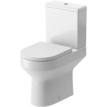 Babylon Comfort Height Close Coupled Toilet with Push Button Cistern - Soft Close Seat - Signature