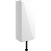 Signature - Bergen Floor Standing 1-Door Slim Base Unit 300mm Wide - White Gloss