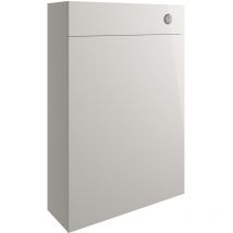 Bergen Slim Back to Wall wc Toilet Unit 600mm Wide - Pearl Grey Gloss - Signature