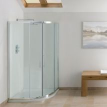 Signature Contract Offset Quadrant Shower Enclosure 1200mm x 800mm - 6mm Glass