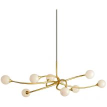 Signature Foglia Oro Lineare 8 Luce, Vetro