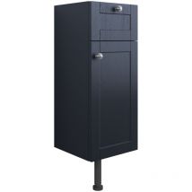 Malmo Floor Standing 1-Door and 1-Drawer Base Unit 300mm Wide - Indigo Ash - Signature