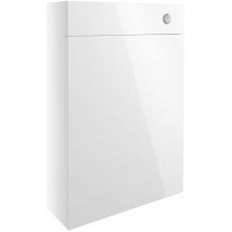 Oslo Slim Back to Wall wc Toilet Unit 600mm Wide - White Gloss - Signature