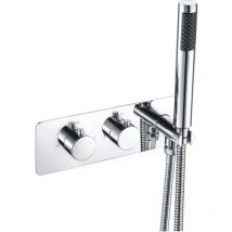 Signature - Revive Thermostatic 2 Outlet Concealed Shower Valve with Handset - Chrome