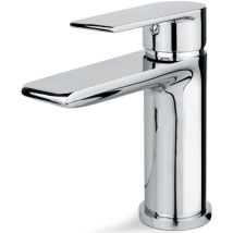 Vema Timea Basin Mixer Tap – Chrome – Brass – 150 mm Height – 109 mm Spout Reach – 1 Handle – 1 Tap Hole