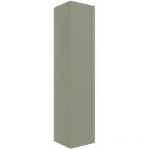 Umea Wall Hung 1-Door Tall Unit 350mm Wide - Matt Olive Green - Signature