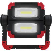 7hsevenon - Signal d'urgence portable, carré avec 4 modes d'éclairage, noir/rouge