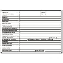 Fraschetti - Signe résistant poli pour les autorisations du chantier de construction 60x40 cm.
