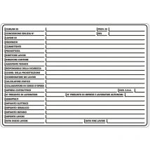 Stamplast - Signe résistant poli pour les autorisations du chantier de construction 60x40 cm.